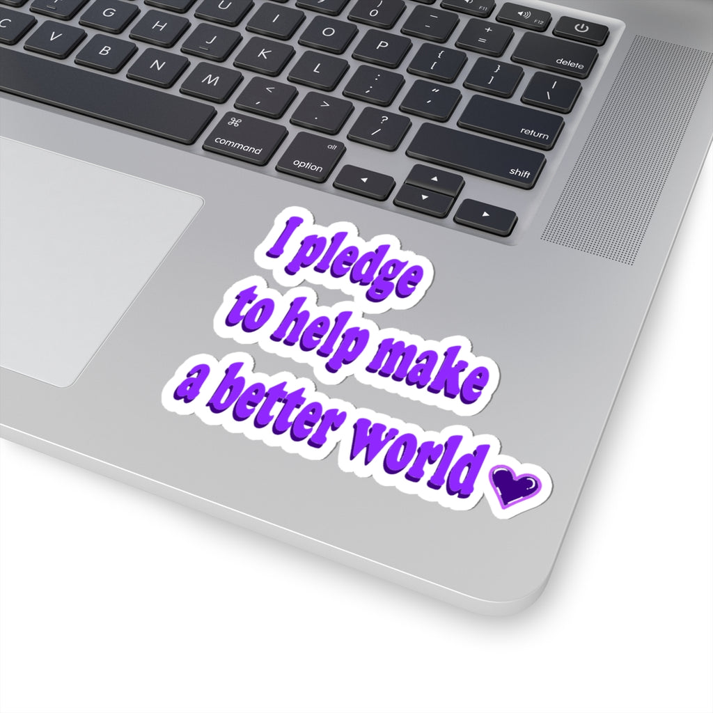 Heart Pledge Sticker