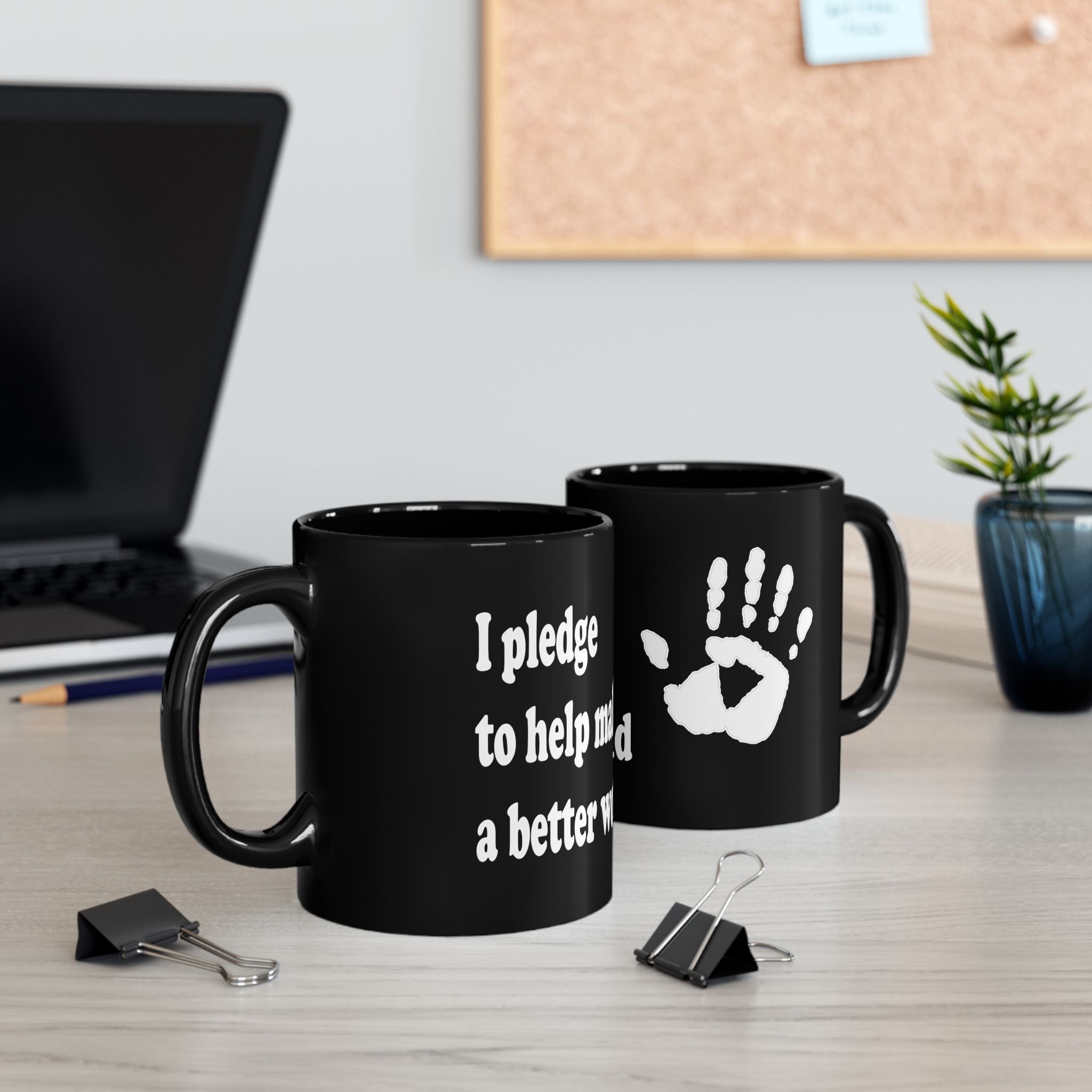The Pledge Black Mug (11oz)