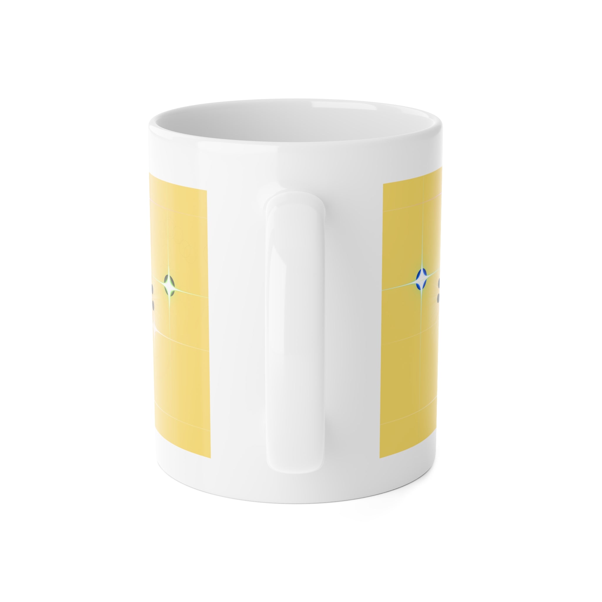 Lucille White Ceramic Mug, 11oz