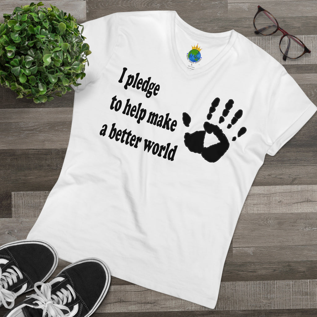Men’s Organic Presenter V-neck The Pledge