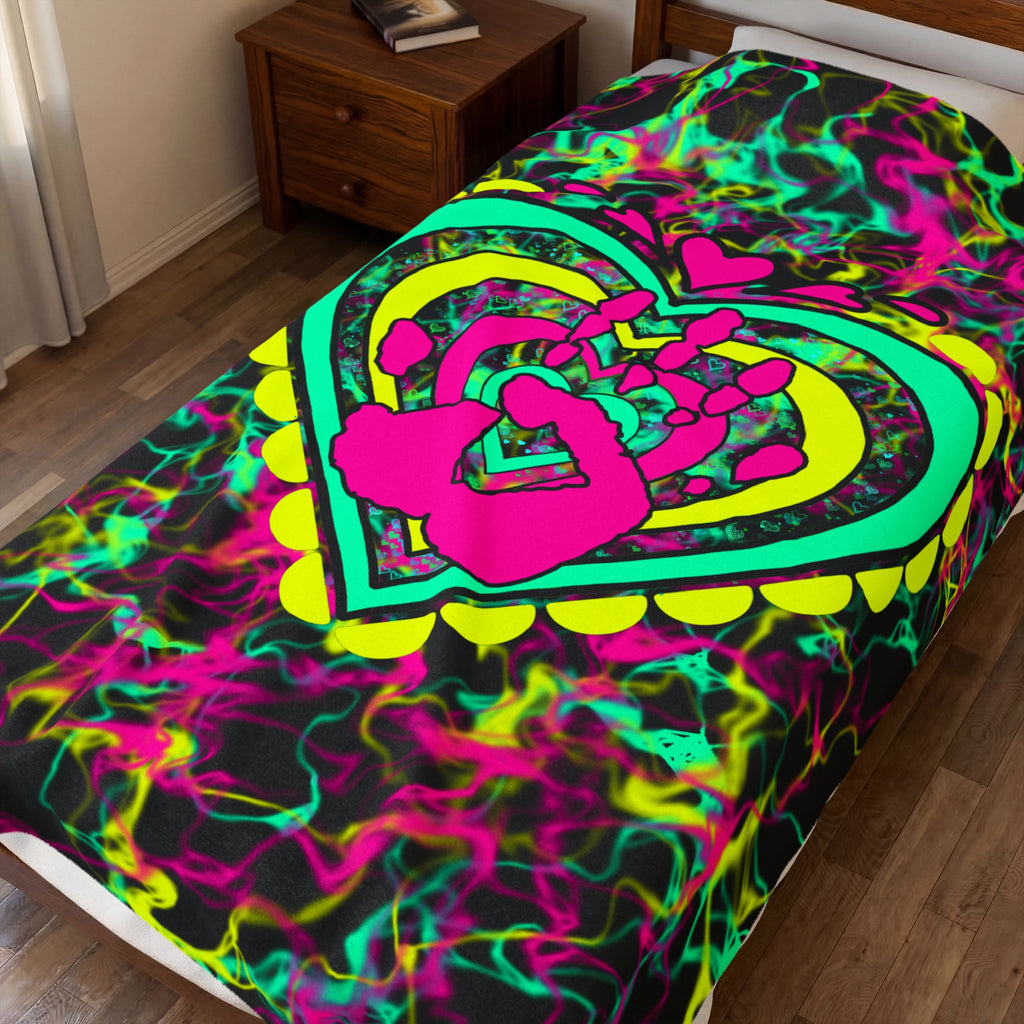 Colourful Velveteen Plush Blanket