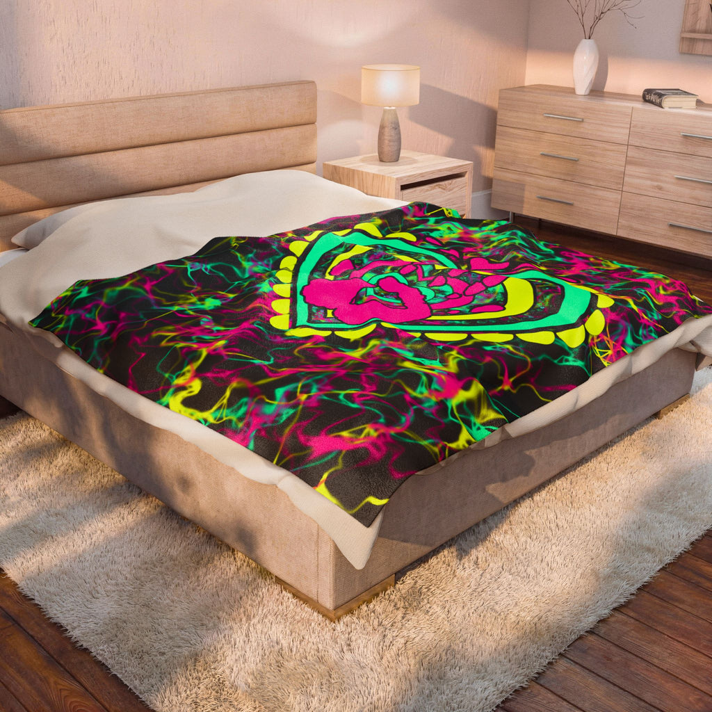 Colourful Velveteen Plush Blanket