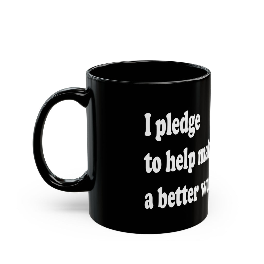 The Pledge Black Mug (11oz)