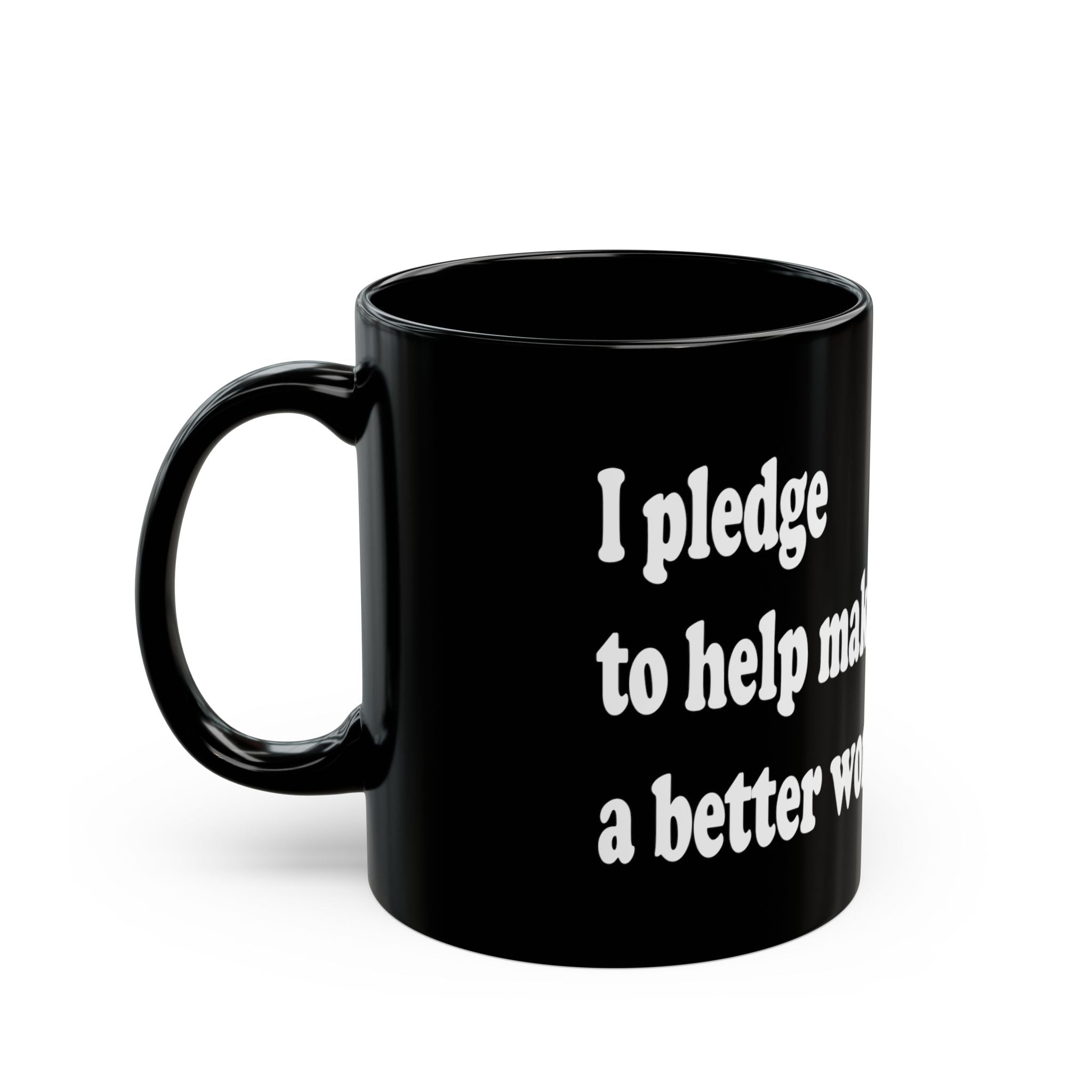 The Pledge Black Mug (11oz)