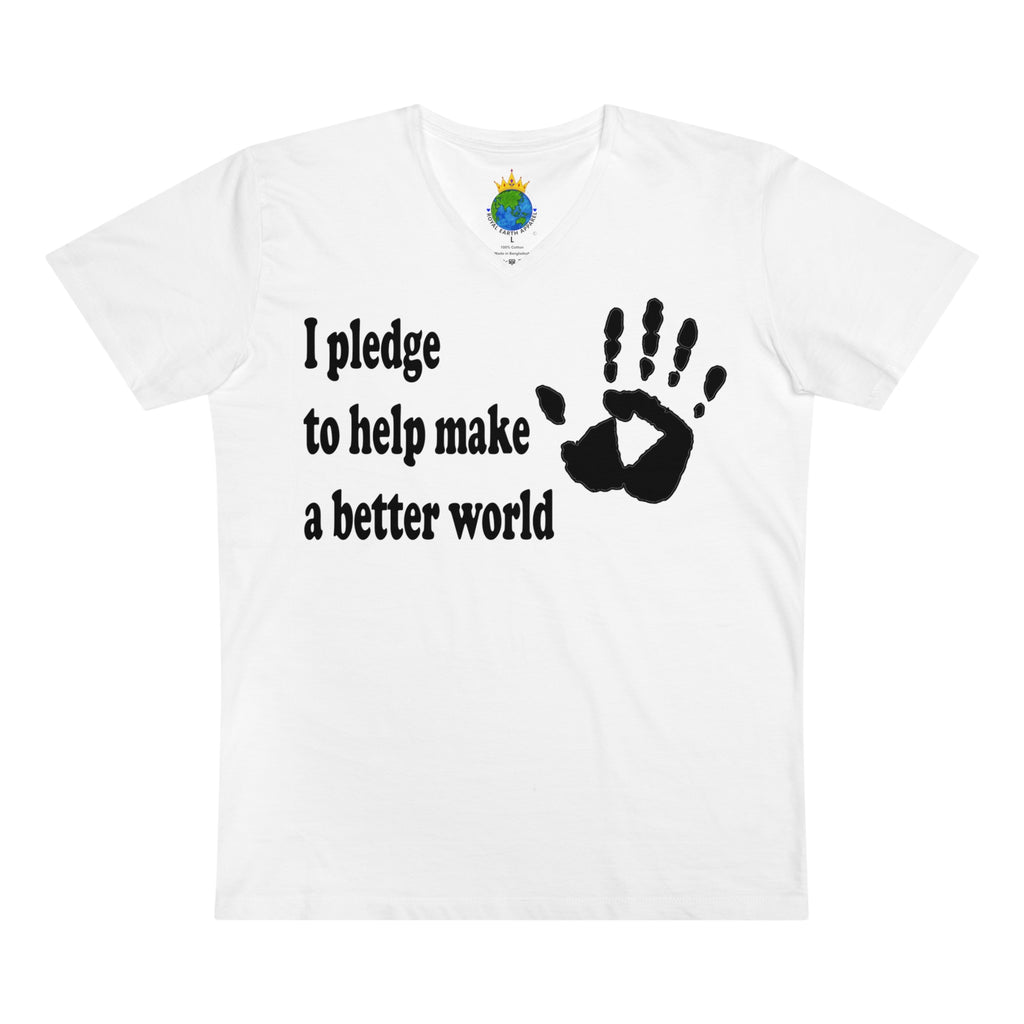 Men’s Organic Presenter V-neck The Pledge