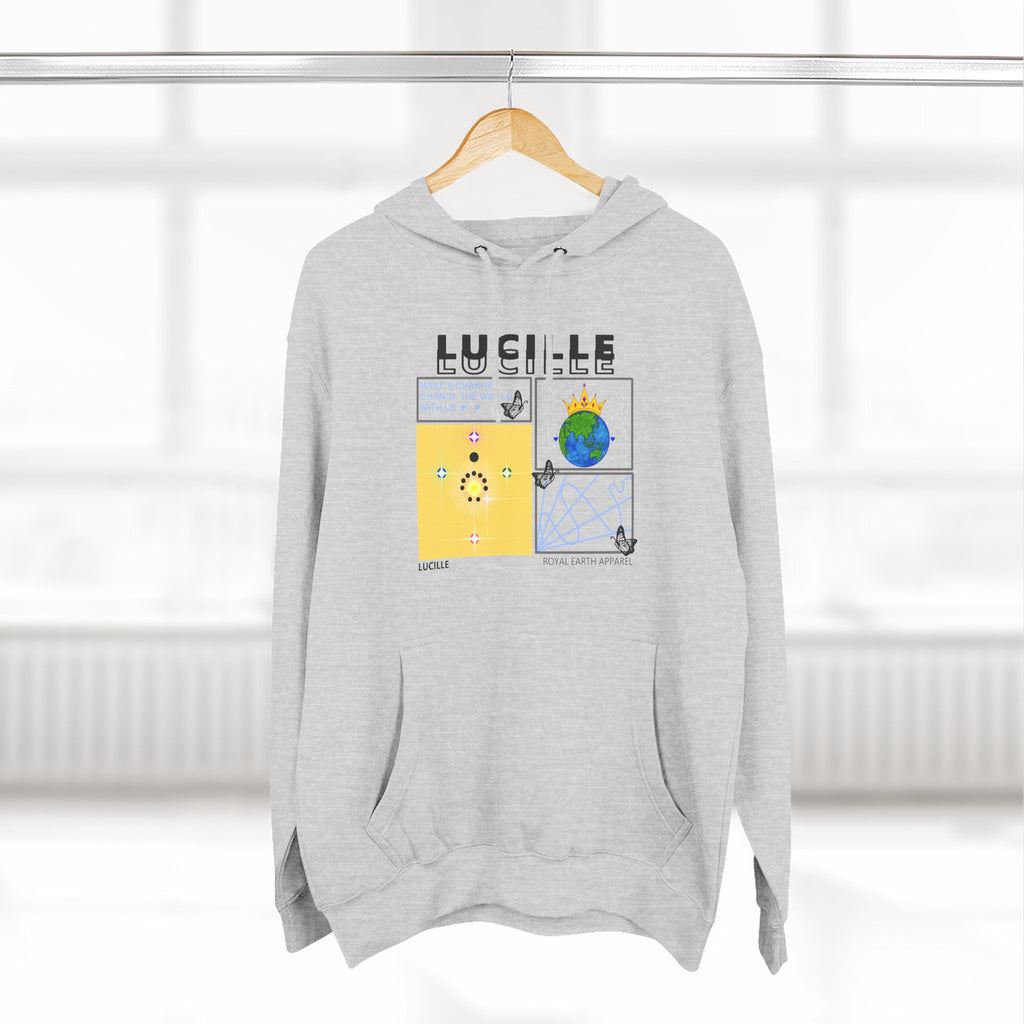 Three-Panel Fleece Hoodie