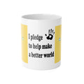 Lucille White Ceramic Mug, 11oz