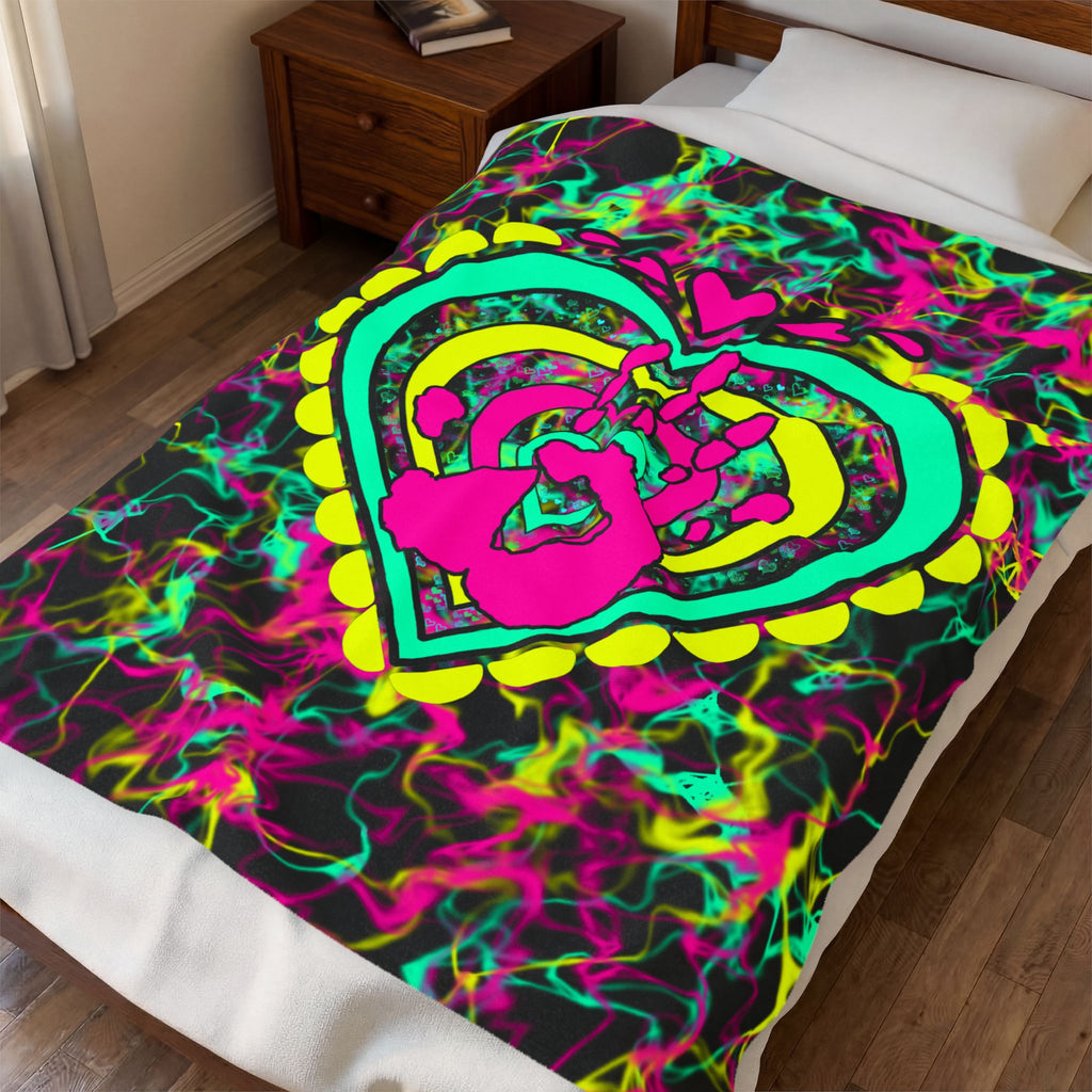 Colourful Velveteen Plush Blanket